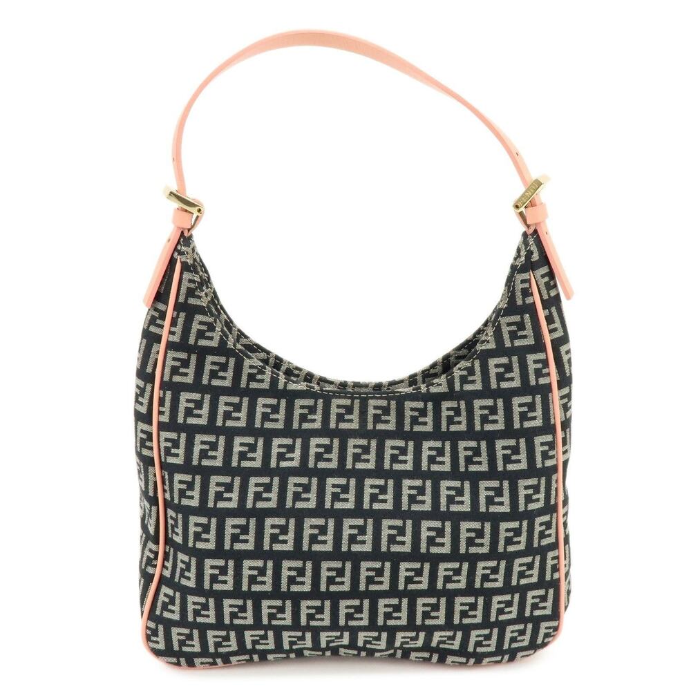 Fendi Zucchino Shoulder Bag Blue